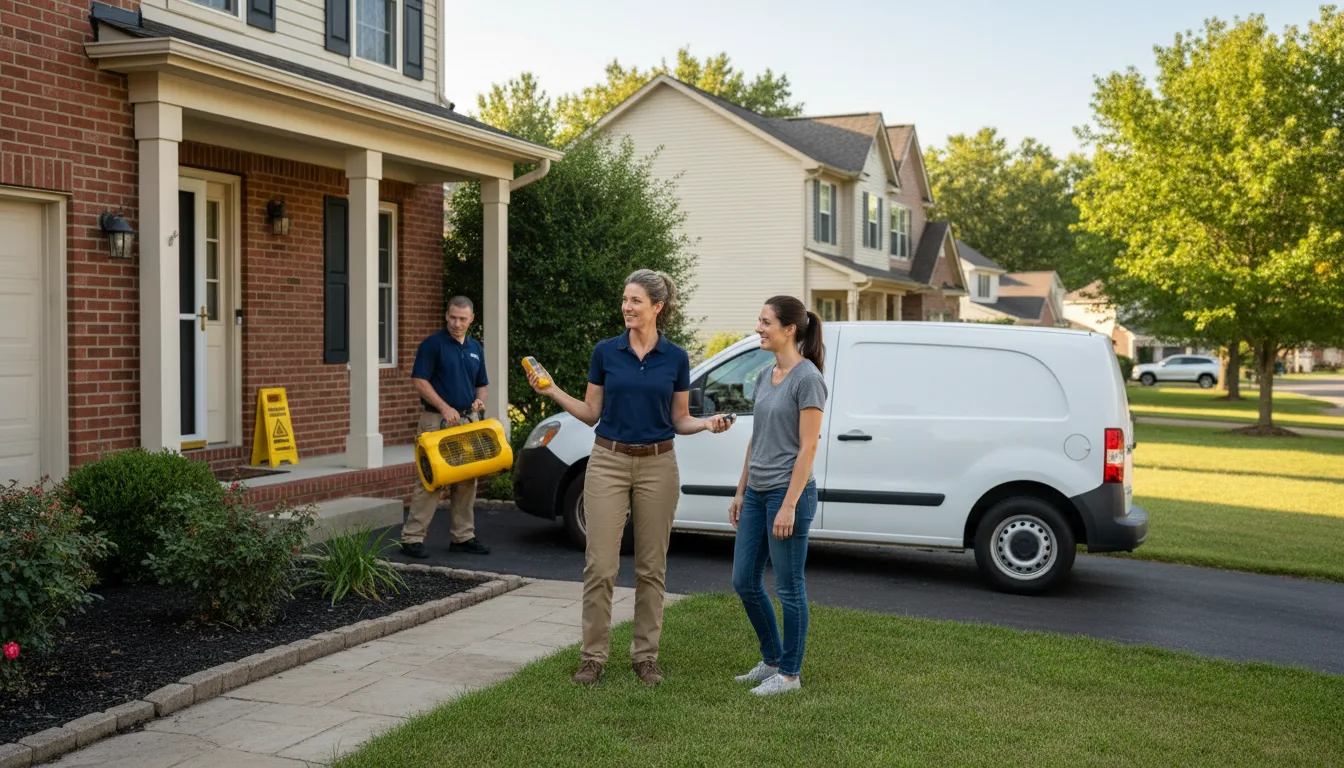 Water restoration image for Dehumidification And Cleanup Services in Braymer, MO